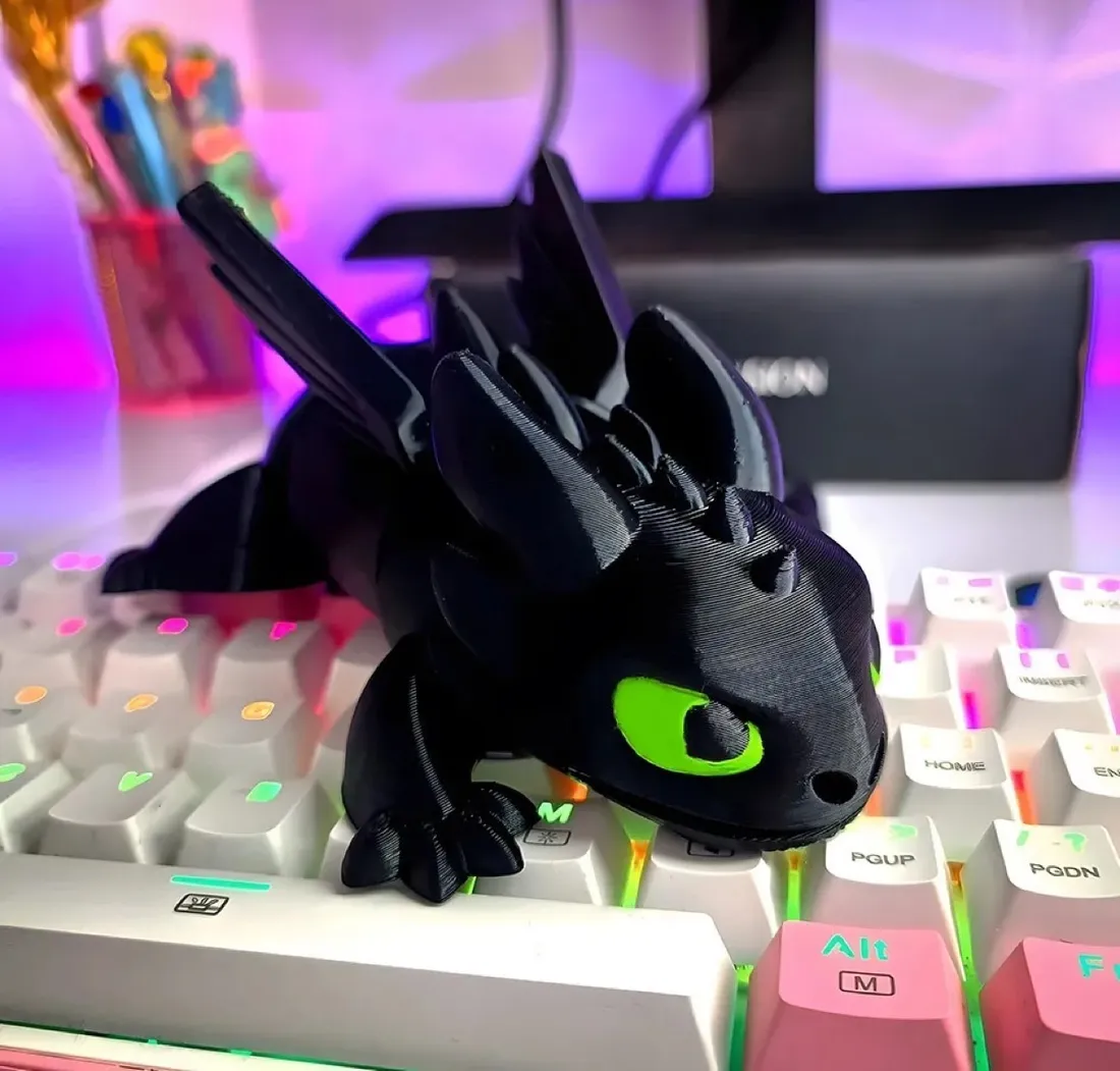 Peça de impressão 3D: Dragão articulado