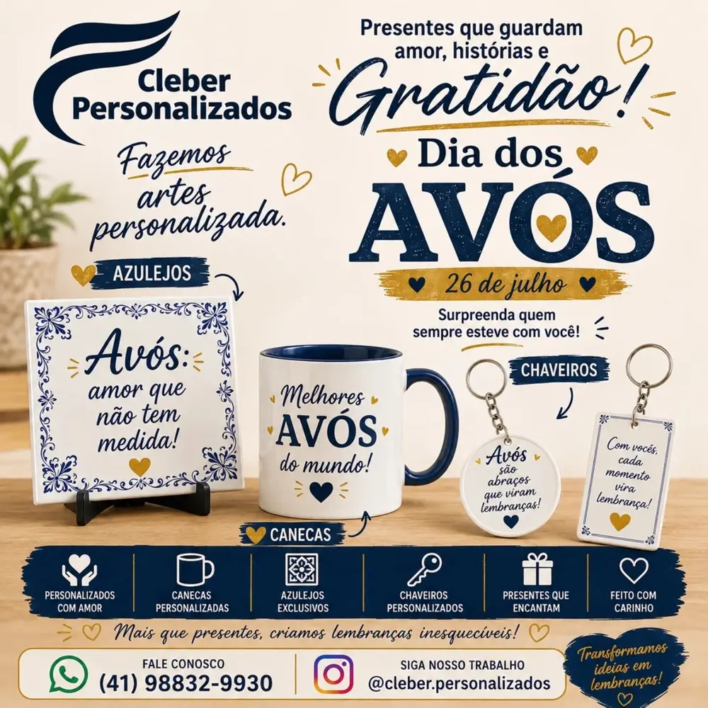 Produto personalizado produzido pela Cleber Personalizados